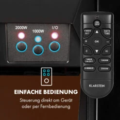 Verbier Elektrischer Kamin Elektrokamin 1000 / 2000 W LED-InstaFire Thermostat Timer Überhitzungsschutz -Innovation Home Appliances Store 10034396 de 0003 logo