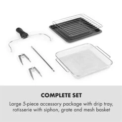 AeroVital Easy Touch Heißluftfritteuse 1700W 14l Timer 16 Programme Schwarz 14 AeroVital Easy Touch Heißluftfritteuse 1700W 14l Timer 16 Programme Schwarz -Innovation Home Appliances Store 10034452 yy 0007 logo Klarstein AeroVital easy touch Fritteuse schwarz