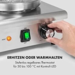 Wurstfabrik 600 Hot Dog Maker 600W 3 Spieße 5L 30-100°C Glas Edelstahl -Innovation Home Appliances Store 10034454 de 0003 logo