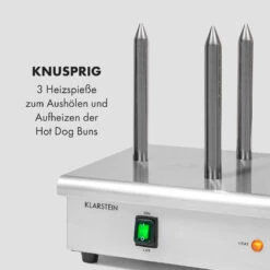 Wurstfabrik 600 Hot Dog Maker 600W 3 Spieße 5L 30-100°C Glas Edelstahl -Innovation Home Appliances Store 10034454 de 0005 logo