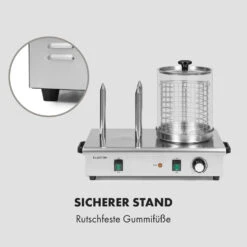 Wurstfabrik 600 Hot Dog Maker 600W 3 Spieße 5L 30-100°C Glas Edelstahl -Innovation Home Appliances Store 10034454 de 0008 logo