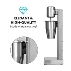 Kraftpaket Milchshake-Mixer Proteinshake 80W Edelstahl Silber -Innovation Home Appliances Store 10034456 yy 0007 logo Klarstein Kraftpaket Pro Milchshake Mixer 80W