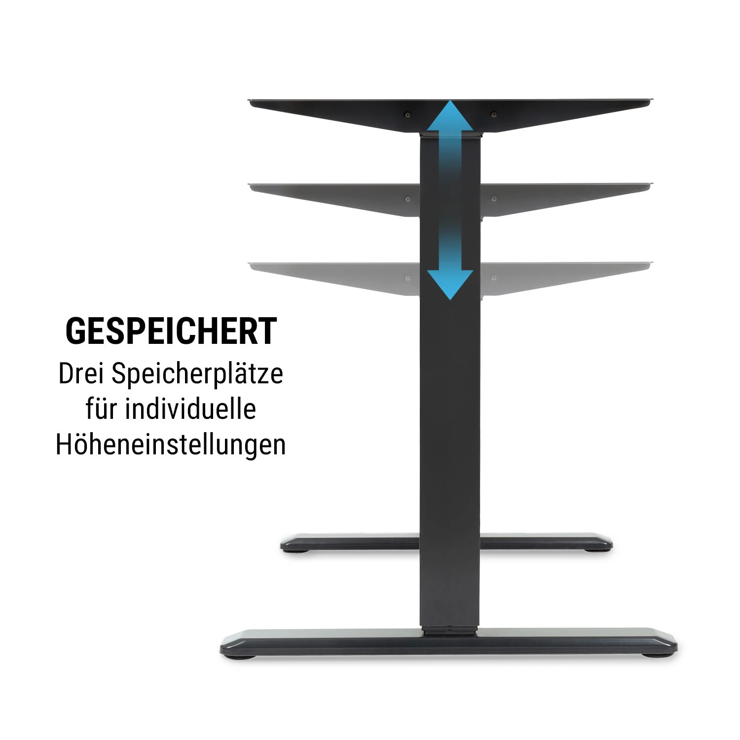 Multidesk Comfort Schreibtisch Elektrisch Höhenverstellbar 62-128 Cm 7 Multidesk Comfort Schreibtisch Elektrisch Höhenverstellbar 62-128 Cm – Bild 7
