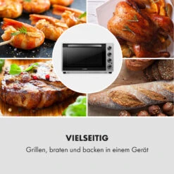 Masterchef 45 Mini-Backofen 45l 2000W 100-230 °C Timer Silber 15 Masterchef 45 Mini-Backofen 45l 2000W 100-230 °C Timer Silber -Innovation Home Appliances Store 10034497 de 0007 logo