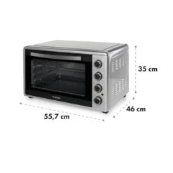 Masterchef 45 Mini-Backofen 45l 2000W 100-230 °C Timer Silber 17 Masterchef 45 Mini-Backofen 45l 2000W 100-230 °C Timer Silber -Innovation Home Appliances Store 10034497 yy 0009 logo Klarstein Masterchef 45 Mini Backofen 45l silber