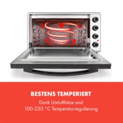 Masterchef 60 Mini-Backofen 60l 2000W 100-230 °C Timer Silber 11 Masterchef 60 Mini-Backofen 60l 2000W 100-230 °C Timer Silber -Innovation Home Appliances Store 10034499 de 0003 logo