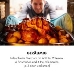 Masterchef 60 Mini-Backofen 60l 2000W 100-230 °C Timer Silber 12 Masterchef 60 Mini-Backofen 60l 2000W 100-230 °C Timer Silber -Innovation Home Appliances Store 10034499 de 0004 logo