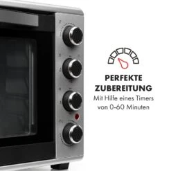 Masterchef 60 Mini-Backofen 60l 2000W 100-230 °C Timer Silber 13 Masterchef 60 Mini-Backofen 60l 2000W 100-230 °C Timer Silber -Innovation Home Appliances Store 10034499 de 0005 logo