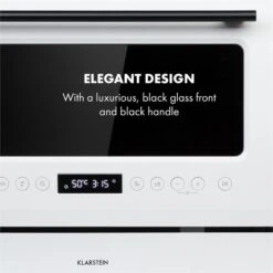 Azuria Geschirrspülmaschine 1380W 6,5L 6 Gedecke Schwarze Glasfront -Innovation Home Appliances Store 10034510 yy 0010 logo Klarstein Azuria Geschirrspuelmaschine weiss