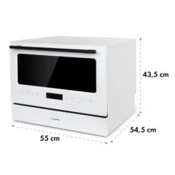 Azuria Geschirrspülmaschine 1380W 6,5L 6 Gedecke Schwarze Glasfront -Innovation Home Appliances Store 10034510 yy 0011 logo Klarstein Azuria Geschirrspuelmaschine weiss