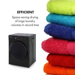 Jet Set Mini-Wäschetrockner Ablufttrockner 1020W EEK C 3kg 50cm -Innovation Home Appliances Store 10034512 yy 0005 logo Klarstein Jet Set Waeschetrockner schwarz