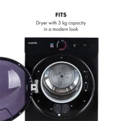 Jet Set Mini-Wäschetrockner Ablufttrockner 1020W EEK C 3kg 50cm -Innovation Home Appliances Store 10034512 yy 0006 logo Klarstein Jet Set Waeschetrockner schwarz