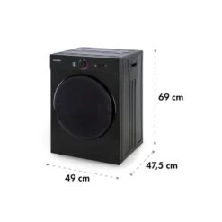 Jet Set Mini-Wäschetrockner Ablufttrockner 1020W EEK C 3kg 50cm -Innovation Home Appliances Store 10034512 yy 0008 logo Klarstein Jet Set Waeschetrockner schwarz