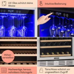 Vinovilla Grande 127 Built-in Uno Weinkühlschrank 320 Ltr 127 Fl. LED -Innovation Home Appliances Store 10034524 DE 0005 usp