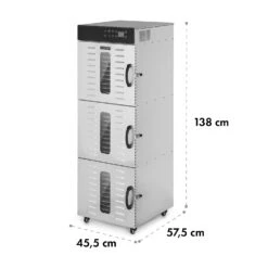 Master Jerky 550 Dörrautomat 2400W 40-90 °C 24h-Timer Edelstahl Silber -Innovation Home Appliances Store 10034546 yy 0008 dimensions
