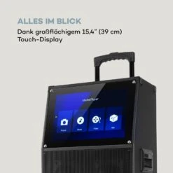 KTV Karaoke-System 15,4" Touch 2UHF-Mic WiFi BT USB SD HDMI Trolley 14 KTV Karaoke-System 15,4" Touch 2UHF-Mic WiFi BT USB SD HDMI Trolley -Innovation Home Appliances Store 10034612 de 0004 logo