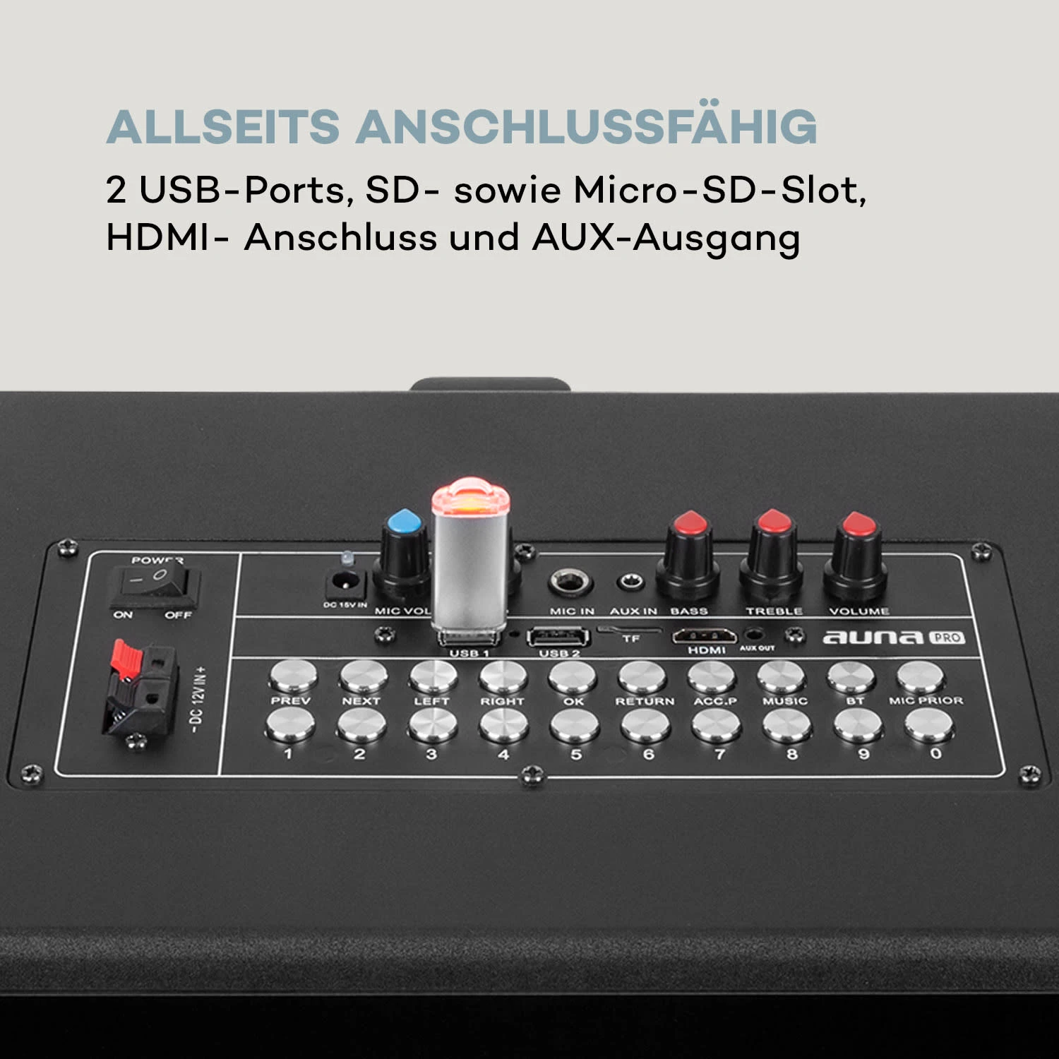 KTV Karaoke-System 15,4" Touch 2UHF-Mic WiFi BT USB SD HDMI Trolley 7 KTV Karaoke-System 15,4" Touch 2UHF-Mic WiFi BT USB SD HDMI Trolley – Bild 7