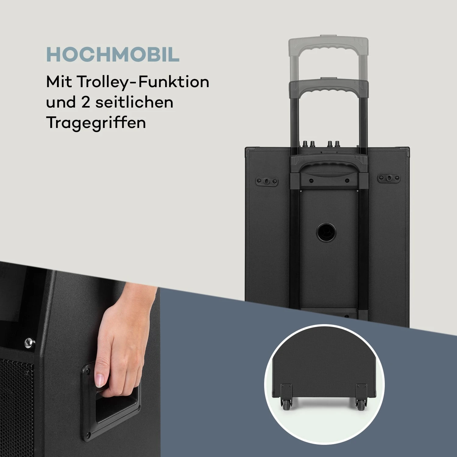 KTV Karaoke-System 15,4" Touch 2UHF-Mic WiFi BT USB SD HDMI Trolley 10 KTV Karaoke-System 15,4" Touch 2UHF-Mic WiFi BT USB SD HDMI Trolley – Bild 10