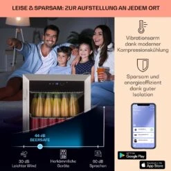 Coachella 50 Weinkühlschrank 47 Liter WiFi-Funktion Hintergrundbeleuchtung Edelstahl -Innovation Home Appliances Store 10034820 de 0003 logo