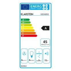 Structura Inselabzugshaube Abluft 641 M³/h Max. LED-Licht Edelstahl -Innovation Home Appliances Store 10034850 energy label