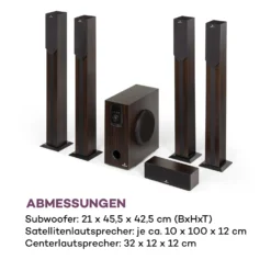 Areal Elegance 5.1-Surround-System 190W RMS BT USB AUX Fernbedienung 17 Areal Elegance 5.1-Surround-System 190W RMS BT USB AUX Fernbedienung -Innovation Home Appliances Store 10034854 de 0009 logo