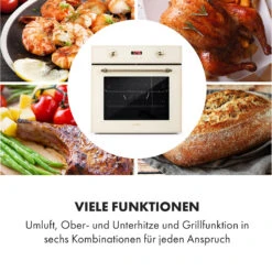 Elizabeth Einbaubackofen Retro 2200W 70L 50 - 250 °C Timer Display 12 Elizabeth Einbaubackofen Retro 2200W 70L 50 - 250 °C Timer Display -Innovation Home Appliances Store 10034881 de 0004 logo