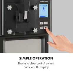 Sweet Sundae Eiscrememaschine Kompressor 1,5l Edelstahl Schwarz -Innovation Home Appliances Store 10034911 uk 0007 logo Klarstein Sahnehaeubchen Eiscrememaschine schwarz
