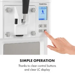 Sweet Sundae Eiscrememaschine Kompressor 1,5l Edelstahl Weiß -Innovation Home Appliances Store 10034912 uk 0007 logo Klarstein Sahnehaeubchen Eiscrememaschine weiss