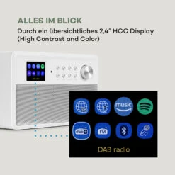 Connect Link Smart Radio IR/DAB+/UKW Spotify BT 2,4" HCC Display Weiß -Innovation Home Appliances Store 10034922 de 0007 logo
