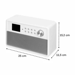 Connect Link Smart Radio IR/DAB+/UKW Spotify BT 2,4" HCC Display Weiß -Innovation Home Appliances Store 10034922 yy 0010 logo auna Connect Link Smart Radio weiss