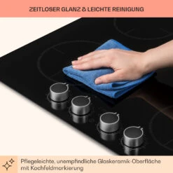 Kochheld 4-Zonen-Induktionskochfeld 6000W Dreh-Regler Glas Schwarz -Innovation Home Appliances Store 10034947 de 0008 usp