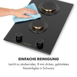 Goldflame Domino Gaskochfeld 2-flammig Messing-Brenner Glaskeramik -Innovation Home Appliances Store 10034971 de 0008 logo