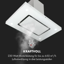 Valeria Inselhaube 90cm 650m³/h Touch EEC A LED Glas Edelstahl -Innovation Home Appliances Store 10034974 de 0006 logo