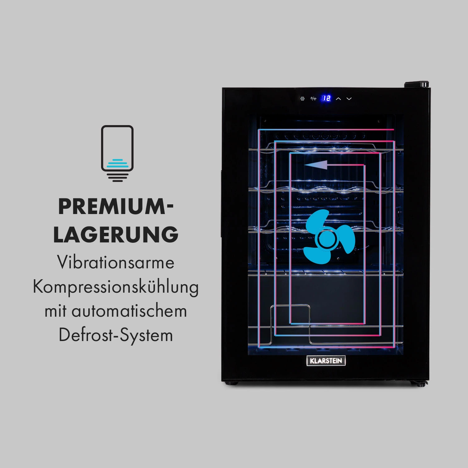 Shiraz 20 Uno Weinkühlschrank 53l 20Fl Touch-Bedienfeld 5-18°C 5 Shiraz 20 Uno Weinkühlschrank 53l 20Fl Touch-Bedienfeld 5-18°C – Bild 5