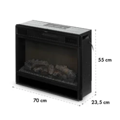 Vulsini Elektro-Kamin 1900 W LED-Technik Fernbedienung -Innovation Home Appliances Store 10035037 yy 0009 logo Klarstein Vulsini Elektrischer Kamin schwarz