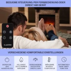 Etna Elektrokamin 1800W Wochentimer Fernbedienung LED 12 Etna Elektrokamin 1800W Wochentimer Fernbedienung LED -Innovation Home Appliances Store 10035043 de 0006 usp