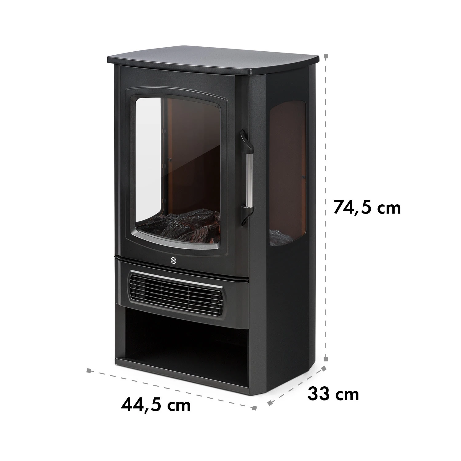 Bormio Panorama Elektrischer Kamin 1000/2000W Thermostat – Bild 10