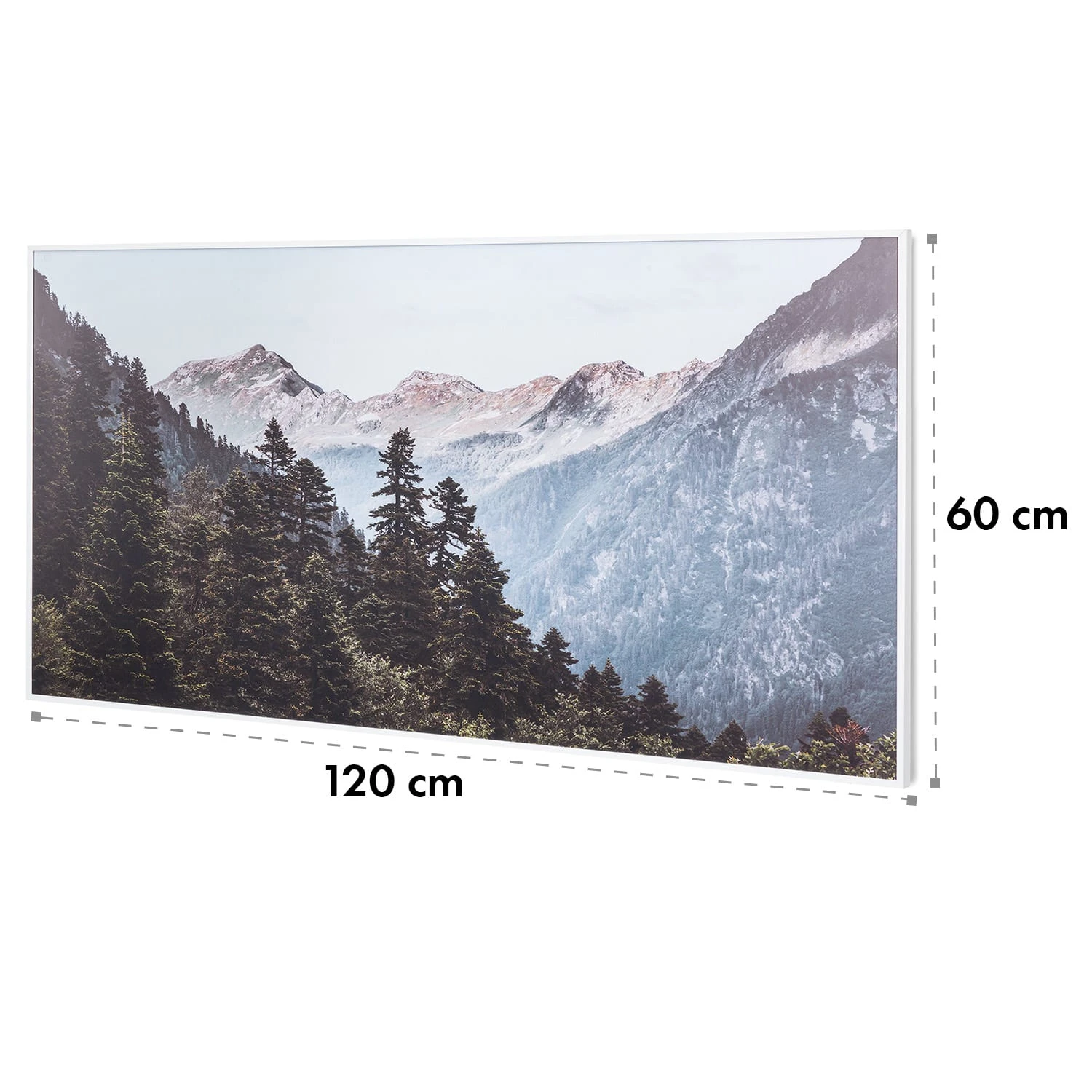 Wonderwall Air Art Smart Infrarotheizung 120x60cm 700W Wandinstallation App-Steuerung Berge 9 Wonderwall Air Art Smart Infrarotheizung 120x60cm 700W Wandinstallation App-Steuerung Berge – Bild 9