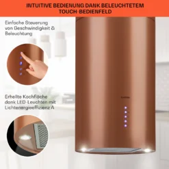 Beretta Inselabzugshaube Ø35cm Ab-/Umluft 650m³/h LED Aktivkohlefilter -Innovation Home Appliances Store 10035166 de 0004 usp