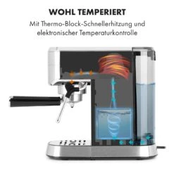 Futura Espressomaker 20 Bar 1450 Watt 20 Bar Wassertank: 1,25 Liter Rostfreier Edelstahl 12 Futura Espressomaker 20 Bar 1450 Watt 20 Bar Wassertank: 1,25 Liter Rostfreier Edelstahl -Innovation Home Appliances Store 10035183 de 0003 logo