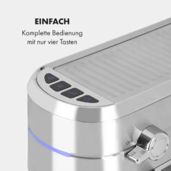 Futura Espressomaker 20 Bar 1450 Watt 20 Bar Wassertank: 1,25 Liter Rostfreier Edelstahl 15 Futura Espressomaker 20 Bar 1450 Watt 20 Bar Wassertank: 1,25 Liter Rostfreier Edelstahl -Innovation Home Appliances Store 10035183 de 0006 logo