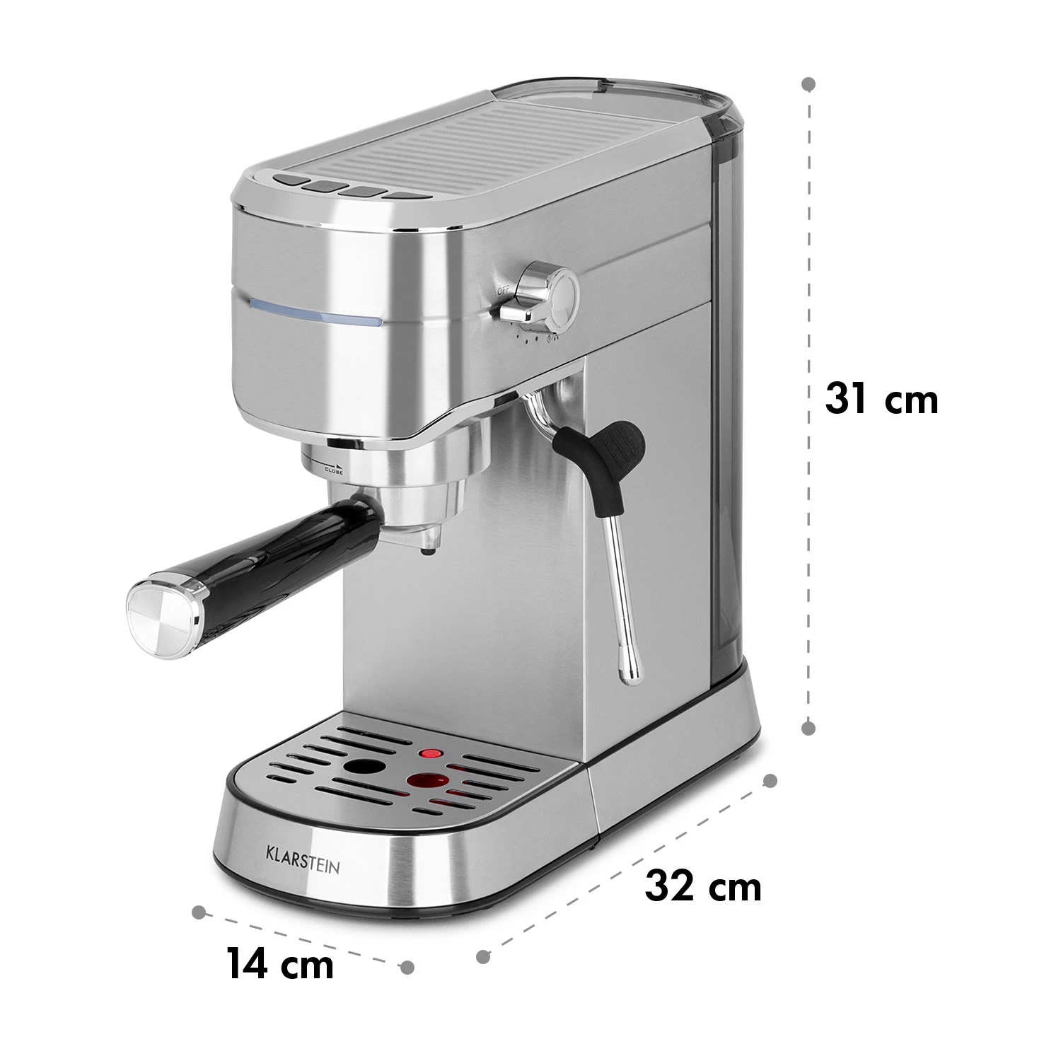 Futura Espressomaker 20 Bar 1450 Watt 20 Bar Wassertank: 1,25 Liter Rostfreier Edelstahl 10 Futura Espressomaker 20 Bar 1450 Watt 20 Bar Wassertank: 1,25 Liter Rostfreier Edelstahl – Bild 10