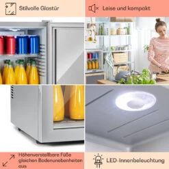 Brooklyn 32 Mini-Kühlschrank Glastür LED Ablage 11 Brooklyn 32 Mini-Kühlschrank Glastür LED Ablage -Innovation Home Appliances Store 10035226 DE 0005 usp