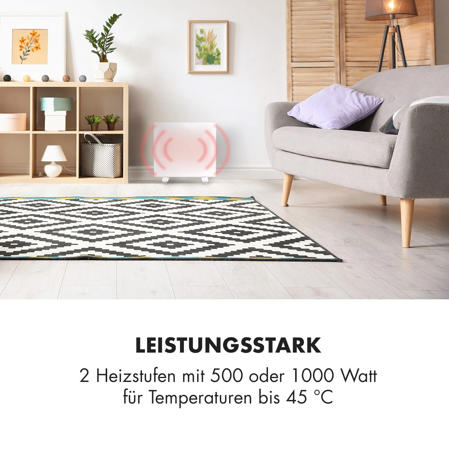 Bornholm Single Smart Konvektionsheizgerät 1000 W App-Steuerung 2 Bornholm Single Smart Konvektionsheizgerät 1000 W App-Steuerung – Bild 2