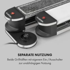 Tenderloin 50/50 Raclette-Grill 1200W 8 Personen Natursteinplatte Metallgrillplatte -Innovation Home Appliances Store 10035260 de 0005 logo