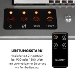 Heat 'n Beat Elektrischer Kamin 900/1800W LED Bluetooth-Speaker Flammenillusion -Innovation Home Appliances Store 10035262 de 0008 logo