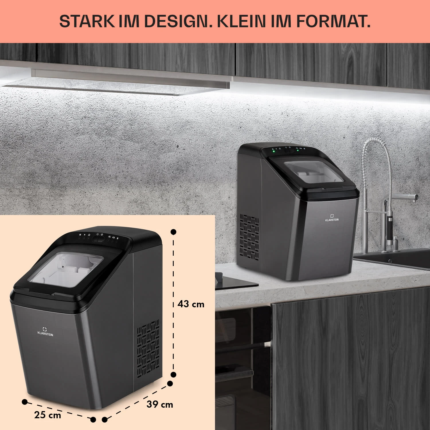 Partytime Eiswürfelmaschine Klareis 15kg/24h Edelstahl 6 Partytime Eiswürfelmaschine Klareis 15kg/24h Edelstahl – Bild 6