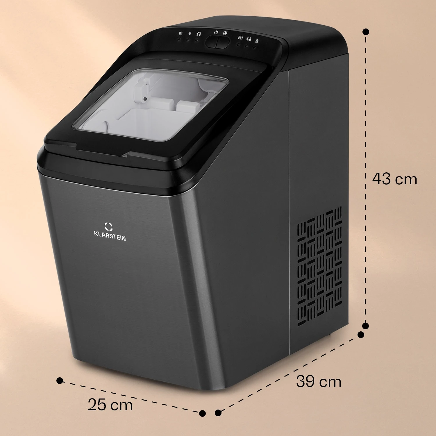 Partytime Eiswürfelmaschine Klareis 15kg/24h Edelstahl 7 Partytime Eiswürfelmaschine Klareis 15kg/24h Edelstahl – Bild 7