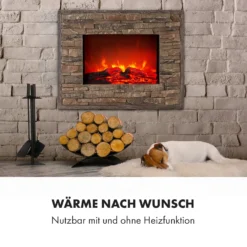 Alpbach Elektrischer Kamin 1800W 2 Heizstufen 65 Cm Stein-Optik -Innovation Home Appliances Store 10035314 de 0006 logo