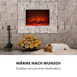 Alpbach Snow Elektrischer Kamin 1800W 2 Heizstufen 65 Cm Weißer Rahmen -Innovation Home Appliances Store 10035315 de 0006 logo